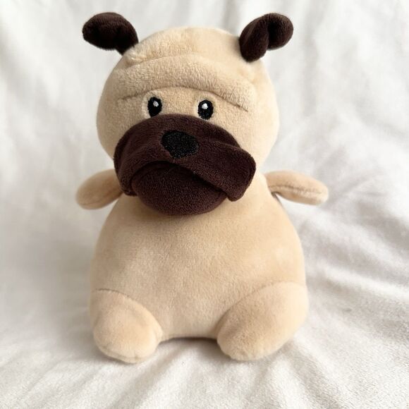Animal Adventure Cuddle Muffins Plush Tan Puppy Dog Soft Squishy 7” Stuffed Toy - Picture 1 of 7